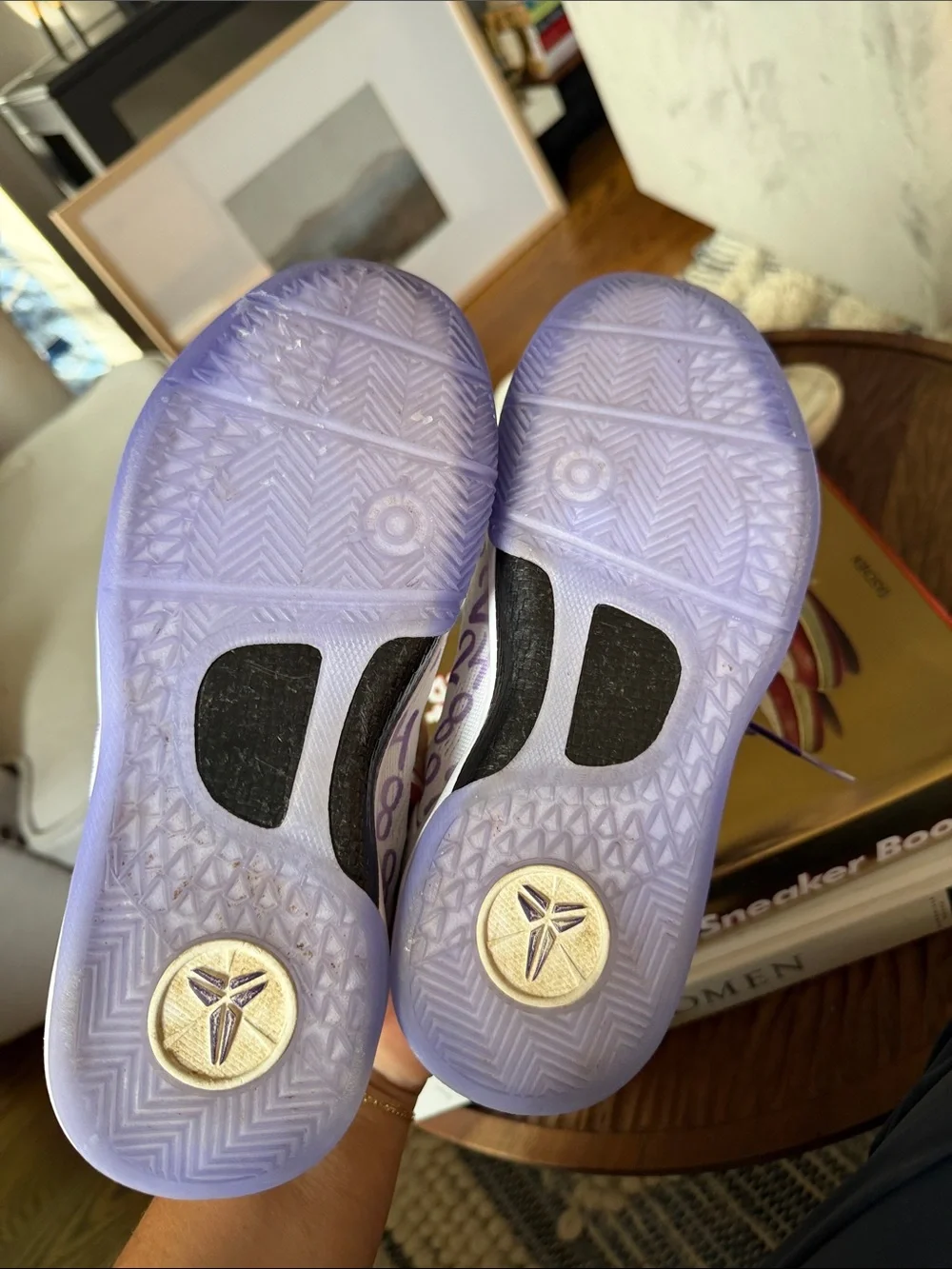 Nike Kobe kids sneakers with 8 and 24 numbers all over